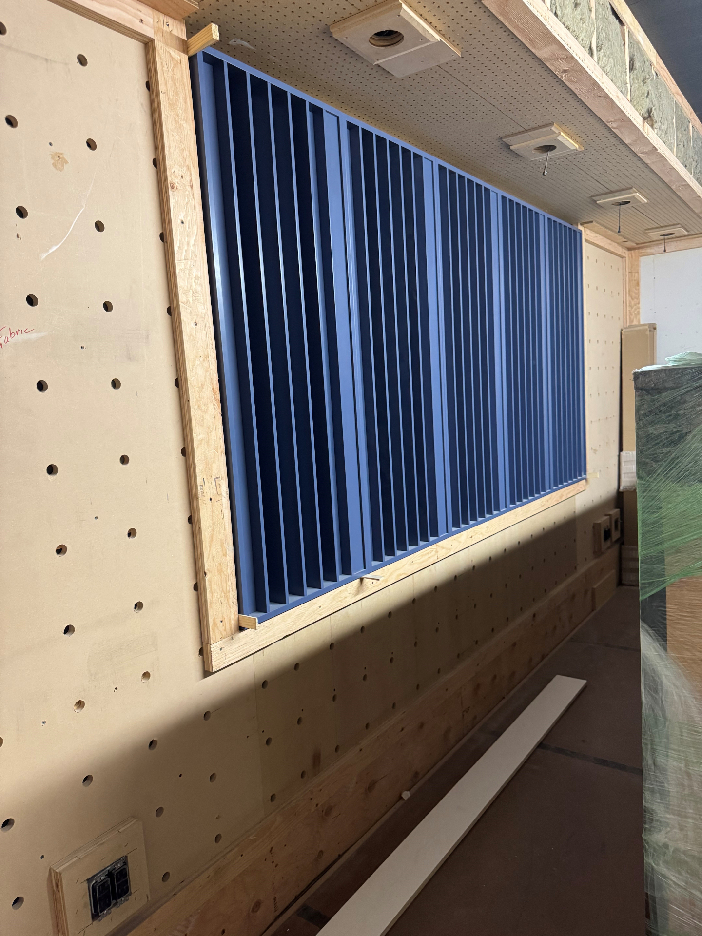 Neve 8068 console crated in place